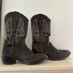 Double H Cowboy Boots Work Western Brown Leather Oil Resist